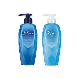 1号仓-高丝Je l'aime IP 清爽保湿蓬松顺滑 氨基酸洗发水480ml＋护发素480ml 清爽型 KOSE 改善油腻软榻发质 染发烫发修护 柑橘花香