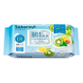 1号仓-BCL Saborino 舒缓醒肤 保湿控油 薄荷酸奶早安面膜 28片 提亮肤色 限量版 3效合1 懒人免洗面膜