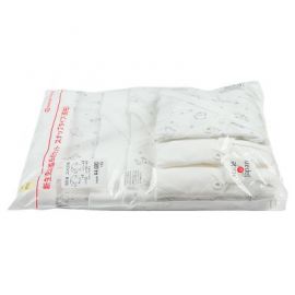 【停产】1号仓-阿卡将本铺 新生儿动物园白底素色长袖 6件
