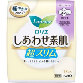 1号仓-Kao花王 Laurier乐而雅 F系列敏感肌超薄日用卫生巾 有护翼 25cm17片