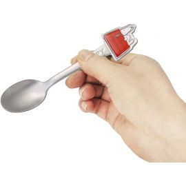 1号仓-斯凯达 不锈钢儿童餐具 安全耐用 适配儿童手型 勺子 1支 史努比屋顶图案 Skater 支持洗碗机清洗 可爱立体 便于握持