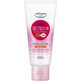1号仓-高丝Softymo 高保湿温和洁净毛孔 玻尿酸卸妆洗面奶 60g KOSE 可卸除防晒隔离彩妆 洗后不紧绷