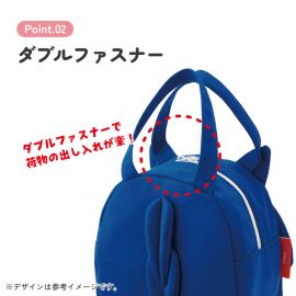 1号仓-斯凯达 柔软面料设计 立体造型 轻便尺寸 迷你手提袋 1个 索尼克造型 Skater 双提把设计 儿童包包 儿童午餐包 音速小子