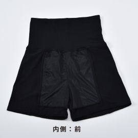 【取扱中止】1号仓-西川 经期防漏防侧漏 生理期打底短裤 L 黑色 臀围：92-100cm 1条 守护骑士  姨妈期安全裤 生理短裤