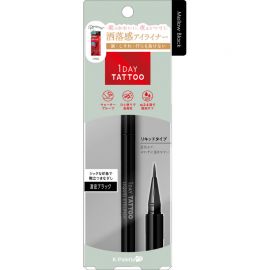 1号仓-K-Palette 1Day Tattoo 防水防汗 持久不脱妆 液体眼线笔  0.67ml 流线型笔尖柔和眼线 自然妆感