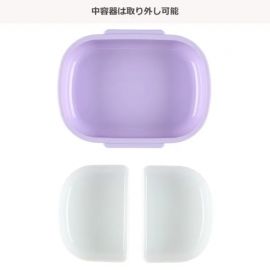 1号仓-西松屋 耐热材质 抗菌便当盒饭盒 360ml 独角兽图案 1个 午餐盒 轻巧便携 抗菌设计 卡通饭盒 带分格