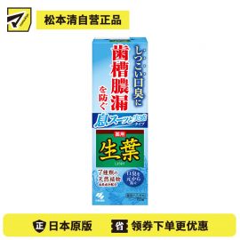 1号仓-小林制药 草本生叶 舒缓抗炎 改善口气 深层杀菌 牙膏 100g 双重杀菌 持久清爽 舒缓牙龈不适