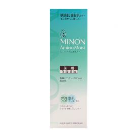 1号仓-第一三共 MINON蜜浓  绿色清爽混合肌&敏感肌 药用保湿乳液 水油平衡 100g
