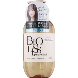1号仓-高丝BIOLISS 天然植物洗发水 蓬松秀发款 480ml KOSE 无硅油 强韧发丝 清除皮脂