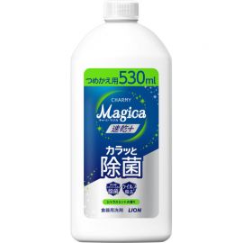 1号仓-狮王 CHARMY Magica 速干 快速除菌 去油除污 洗洁精替换装 530ml 柑橘薄荷香气 去除顽固污渍