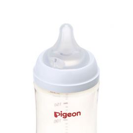 1号仓-贝亲 母乳衔接辅助 轻盈材质 PPSU塑料婴儿奶瓶 M号 240ml Pigeon 母乳实感系列 防摔防胀气 易清洗 宽口径