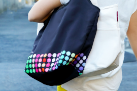 【欠品】1号仓-松本清 matsukiyo 带美妆调色板图案 环保购物袋 可折叠便携防水 1个