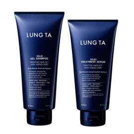 【缺货】1号仓-松本清 LUNG TA 弹力抗衰 氨基酸洗护套装 洗发水 300ml+护发素 270ml 蚕丝苹果细胞培养精华