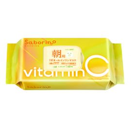 1号仓-BCL Saborino 高渗透保湿紧肤 维C早安面膜 30片 3效合1 早C款懒人免洗面膜【包装logo有变更，新旧随机发货哦】