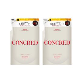 1号仓-松本清matsukiyo CONCRED 强效修护 改善弹力 抗断裂 洗发水350ml＋护发素350g 补充装   高损伤护理 针对严重受损发丝 漂染烫发伤害 修护型氨基酸