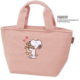 1号仓-斯凯达 轻巧便携 保冷保温 附实用内袋 儿童午餐包 1个 史努比与小熊图案 Skater 便当袋 适合四季使用 拉链封口