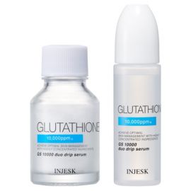 1号仓-松本清INJESK 谷胱甘肽 10000 高浓度配方 调理肤色不均 补充水分 双效鲜活滴管精华 18ml+0.5g 高保湿 均匀肤色 