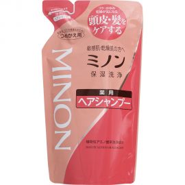 1号仓-第一三共 MINON蜜浓 敏感头皮氨基酸保湿洗发水 380ml 替换装