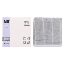 1号仓-西川 晴雅 抗菌防臭快干 可室内晾晒 迷你浴巾 银色 50×100cm 1条 今治毛巾 抑制细菌生长 