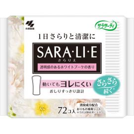 1号仓-小林制药 Saralie 花香清爽除臭卫生护垫 洁白花香 72枚