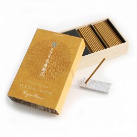 1号仓-日本香堂 大江户香系列 高端香薰线香 长寿菊 60根 带香插 NipponKodo