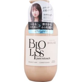 1号仓-高丝BIOLISS 天然植物洗发水480ml＋护发素480ml 蓬松秀发款 KOSE 无硅油 强韧发丝 清除皮脂