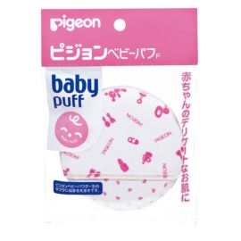 1号仓-贝亲 初生婴儿专用 质地柔软呵护细嫩肌肤 宝宝爽身粉粉扑 1个 Pigeon 柔软不伤皮肤 婴儿爽身粉粉扑 痱子粉粉扑